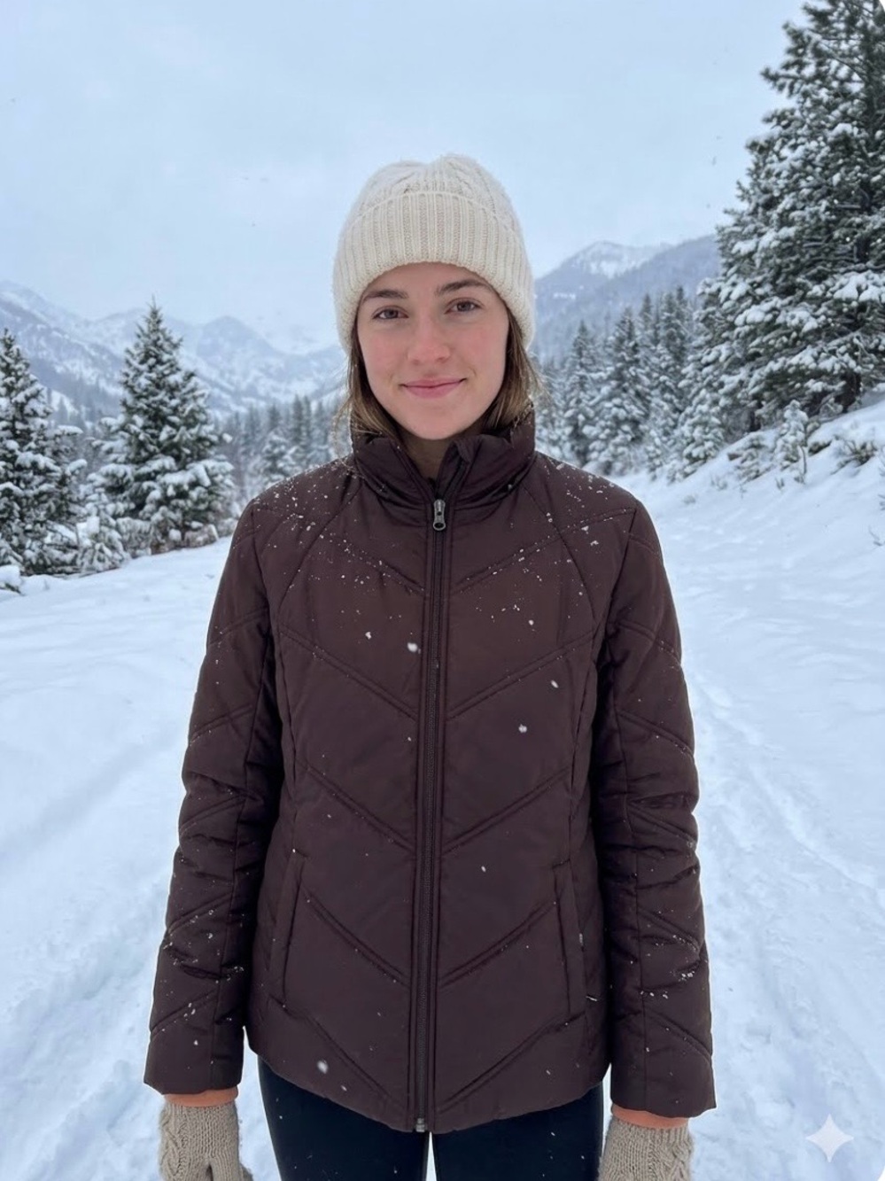 🧥Athletic Works Brown Woman’s Ski Jacket L